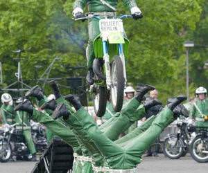 Gutsy Long Bike Jump.