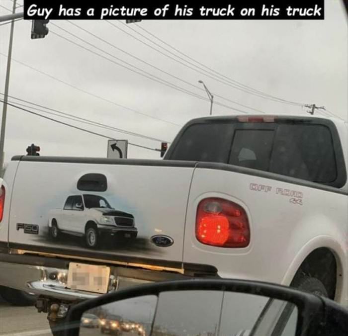 guy loves his truck