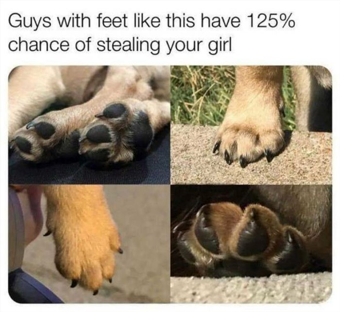 guys with feet