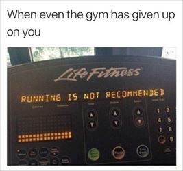 gym has given up