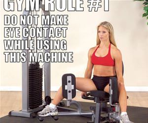 gym rule 1 funny picture