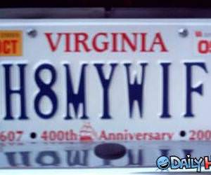 H8MYWIF liscence plate.