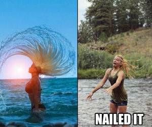 Hair Flip funny picture