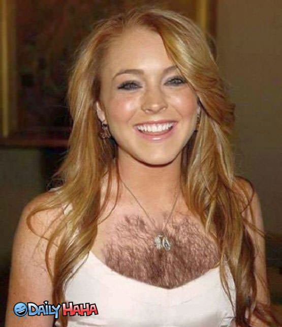 Hairy Lindsay Lohan