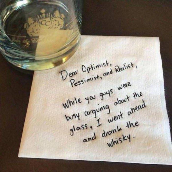 half full or half empty funny picture