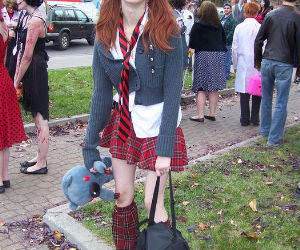 Happy Halloween School Girl