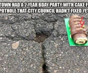 happy birthday pothole funny picture