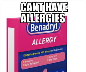 hard to have allergies when
