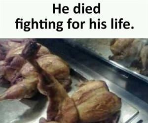he died fighting
