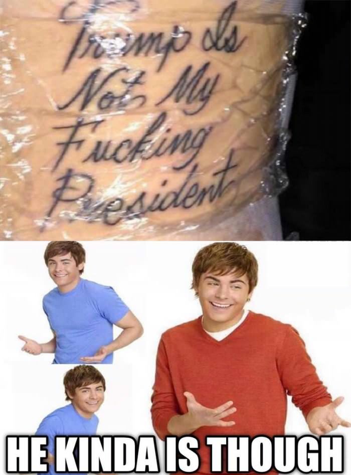 he kinda is tho funny picture