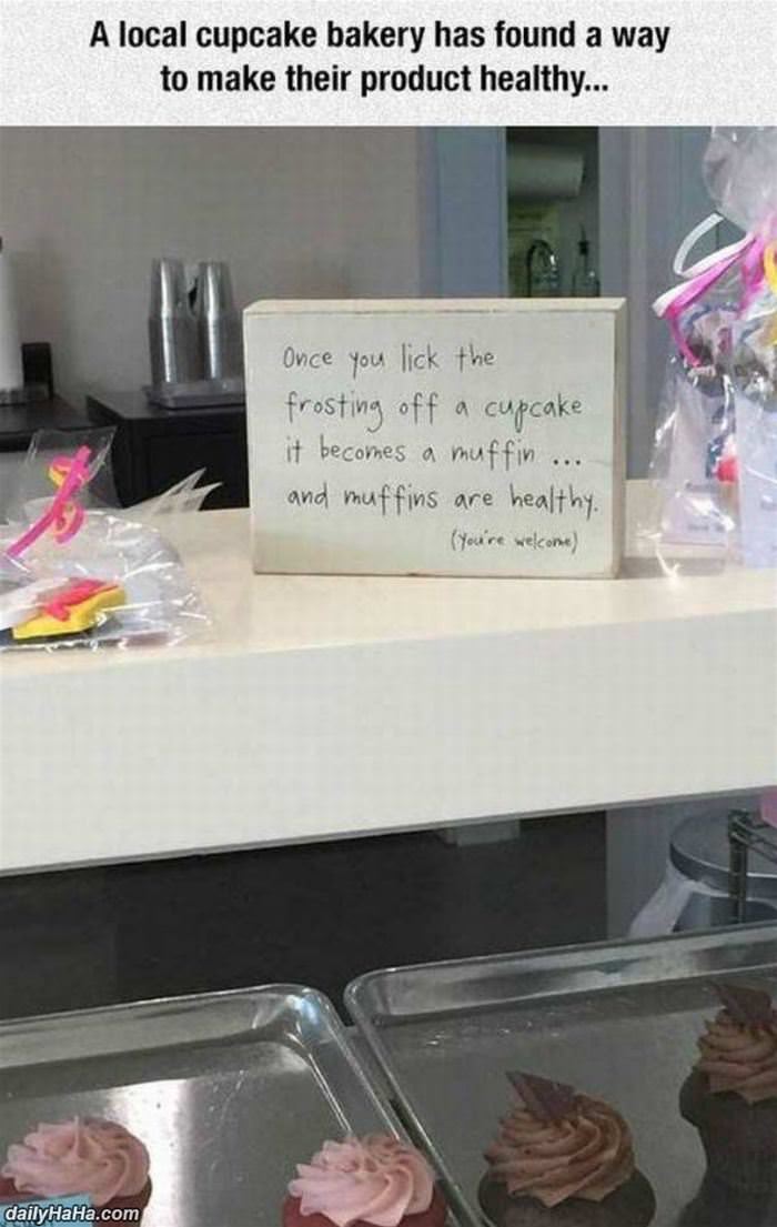 healthy cupcakes funny picture