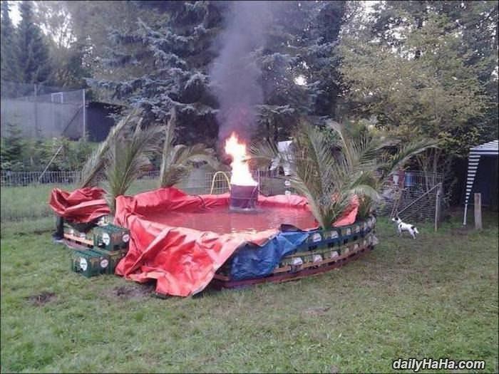 heated pool funny picture