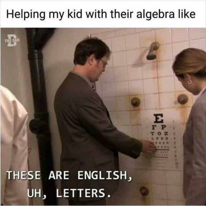 helping my kid with algebra