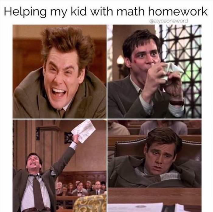 helping with the math homework