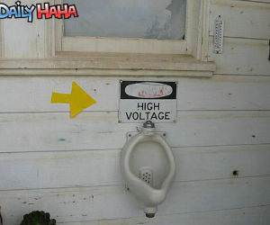 High Voltage Urinal