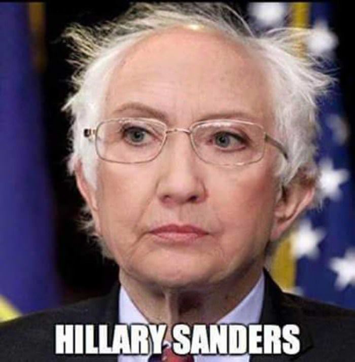 hillary sanders funny picture
