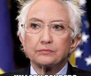 hillary sanders funny picture