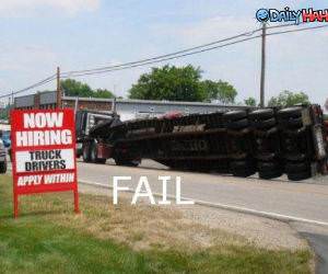 Truck Drivers Fail funny picture