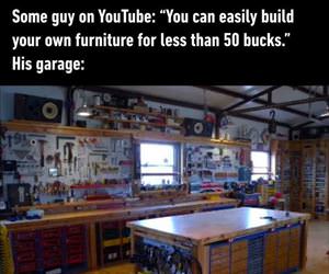 his garage