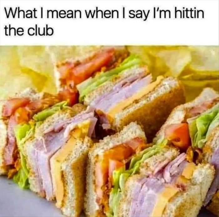 hitting the club