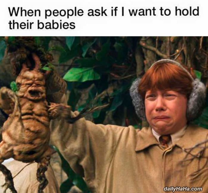 holding babies funny picture