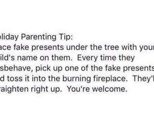 holiday parenting tip funny picture