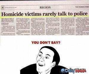 Homicide Victims funny picture