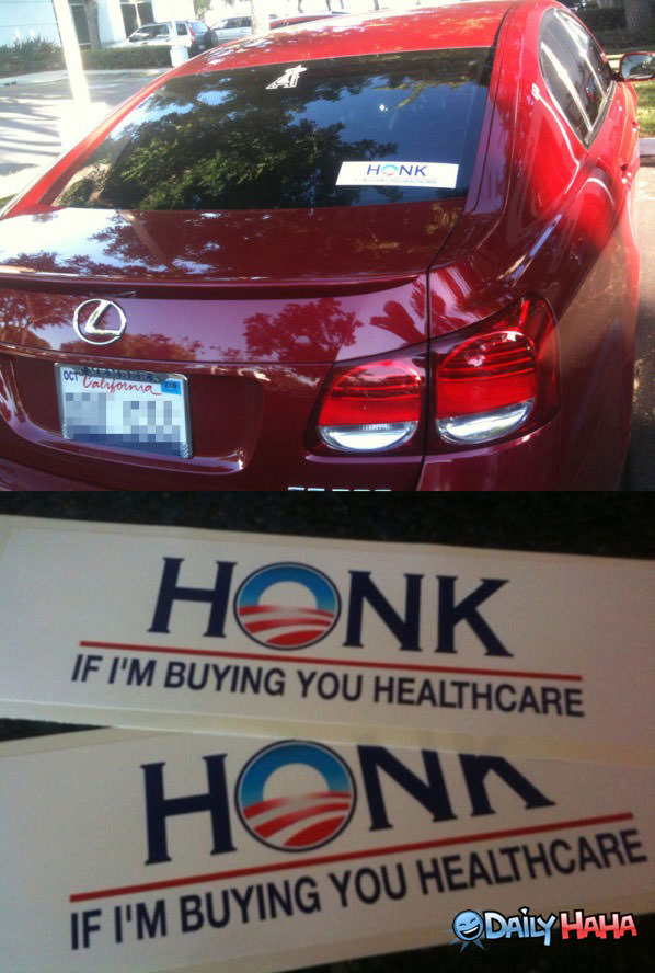 Honk for Healthcare funny picture
