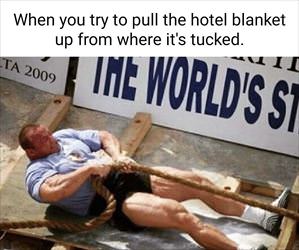 hotel blanket