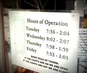 Hours of Operation funny picture