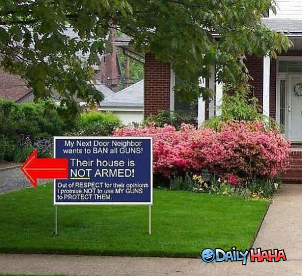 House Not Armed funny picture