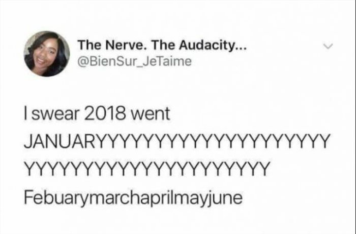 how 2018 is going