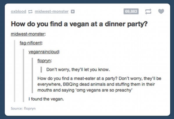How To Find A Vegan funny picture
