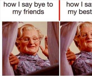 how i say bye