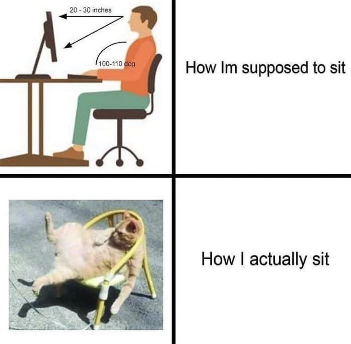 how i sit