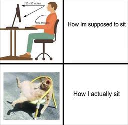 how i sit
