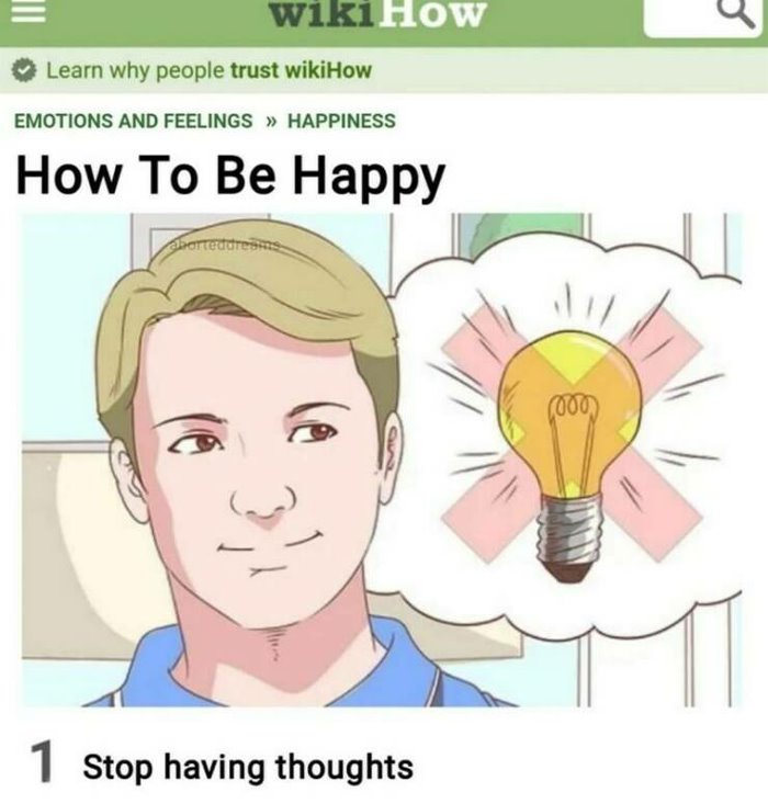 how to be happy ... 2