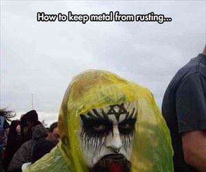 how to keep metal from rusting