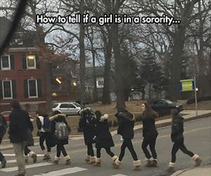 how to tell if a girl is in a sorority