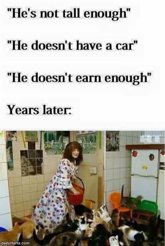 how cat ladies are born funny picture