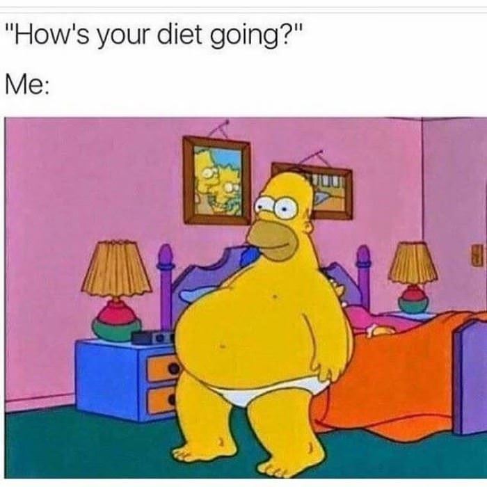 how is your diet going funny picture