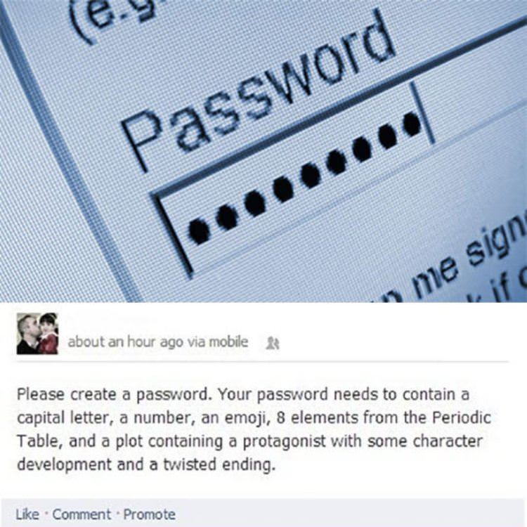 how passwords are now funny picture