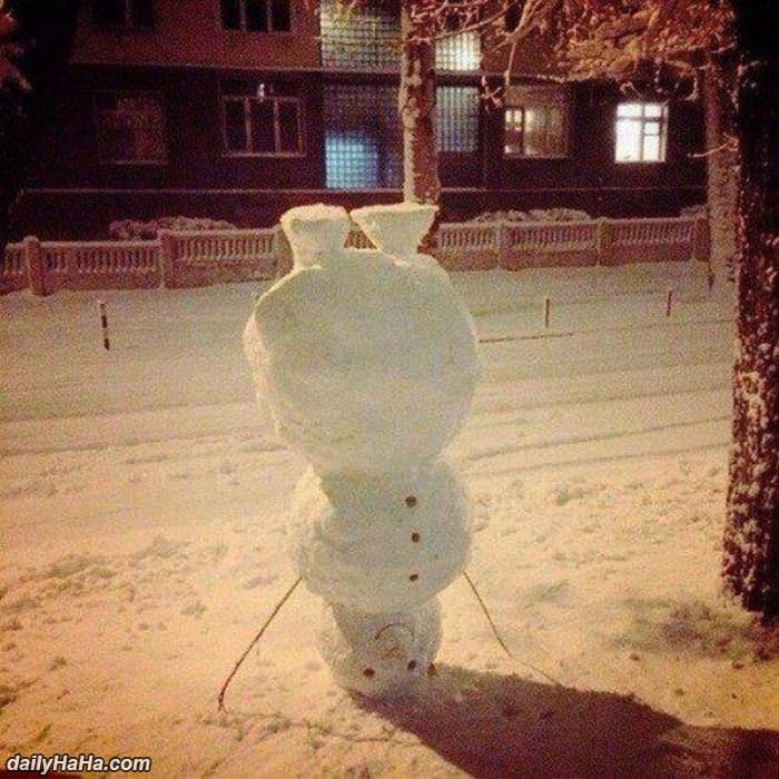 how to build a snowman funny picture