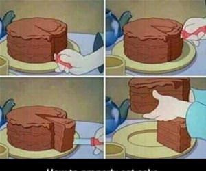 how to eat a cake funny picture
