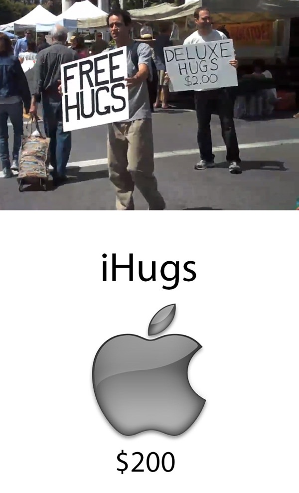 Free or Deluxe Hugs funny picture