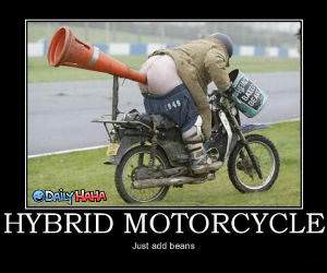 Hybrid Motorcycle funny picture