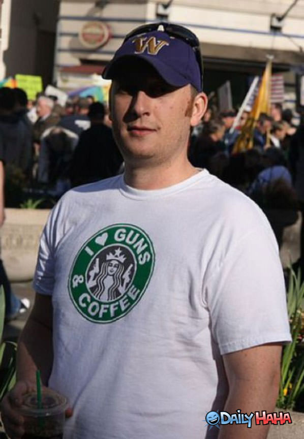 Guns and Coffee funny picture