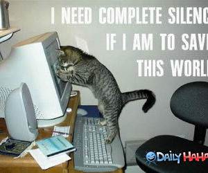 I Need Complete Silence funny picture