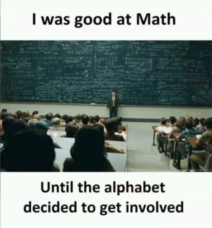 i used to be good at math