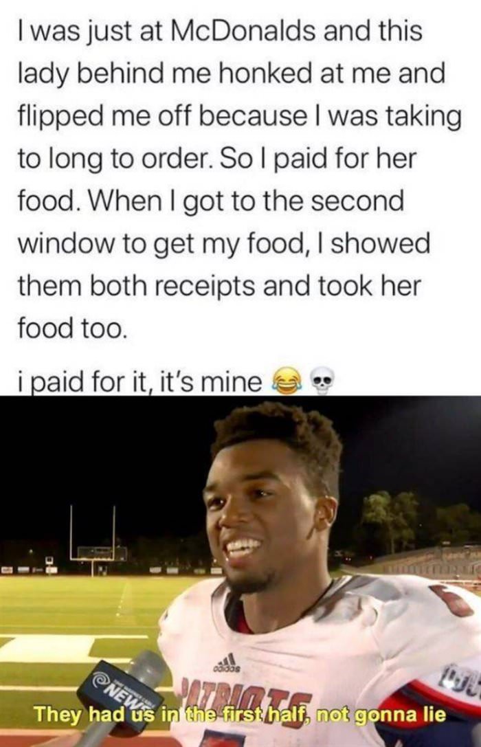 i was at the drive through